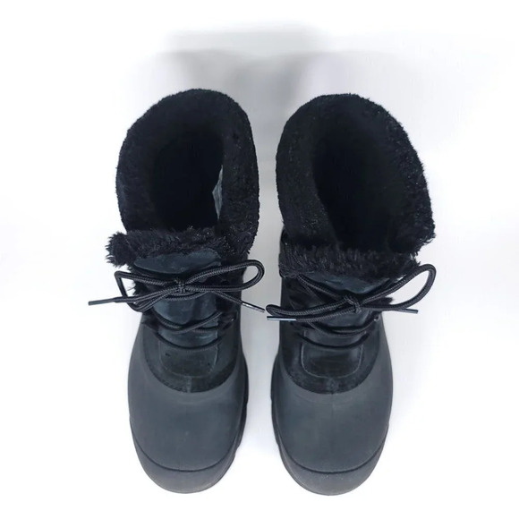 SOREL Snow Angel Womens 6.5 Insulated Waterproof Winter Boot Black Warm Leather - Picture 5 of 12